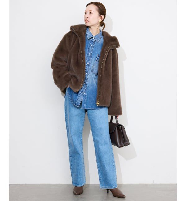 SLOBE IENA「《WEB限定/追加》FAKEファーフードブルゾン」|その他|