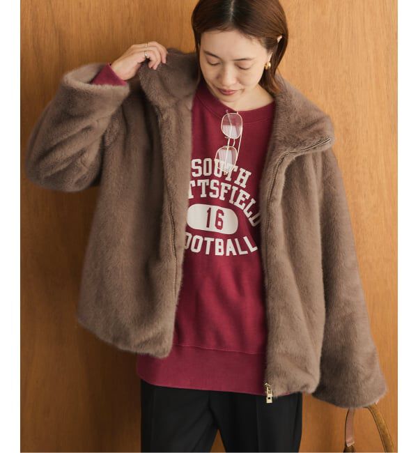 SLOBE IENA「《WEB限定/追加》FAKEファーフードブルゾン」|その他|