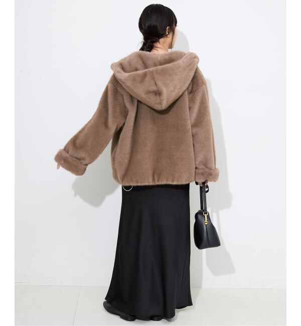 SLOBE IENA「《WEB限定/追加》FAKEファーフードブルゾン」|その他|