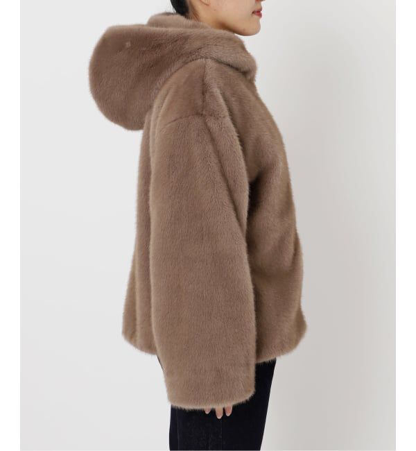 SLOBE IENA「《WEB限定/追加》FAKEファーフードブルゾン」|その他|