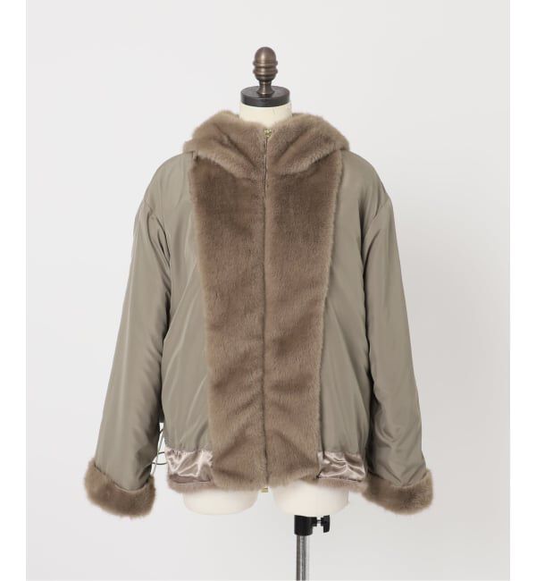 SLOBE IENA「《WEB限定/追加》FAKEファーフードブルゾン」|その他|