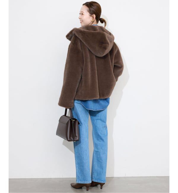 SLOBE IENA「《WEB限定/追加》FAKEファーフードブルゾン」|その他|