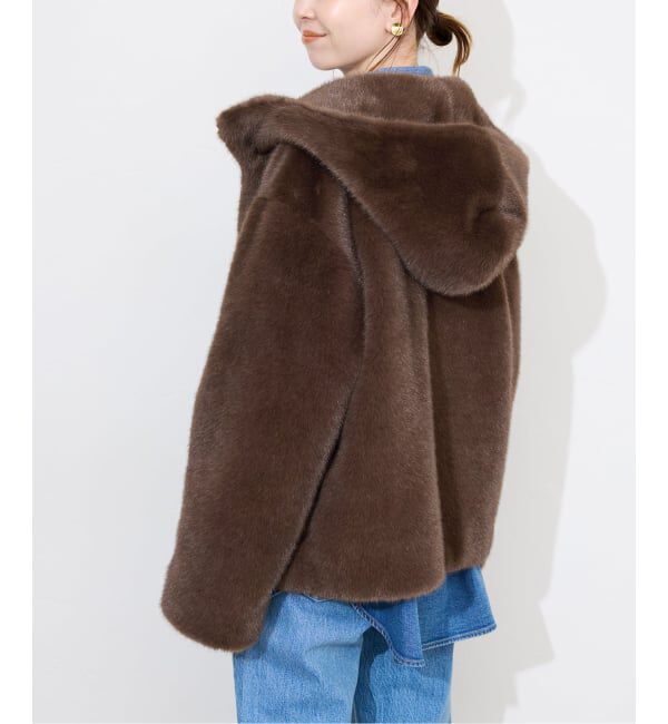 SLOBE IENA「《WEB限定/追加》FAKEファーフードブルゾン」|その他|