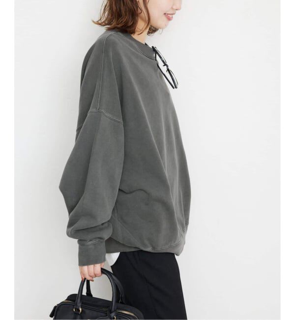 SLOBE IENA「《WEB限定/追加3》ビックシルエットピグメント裏毛プルオーバー」|スウェット・ジャージ|