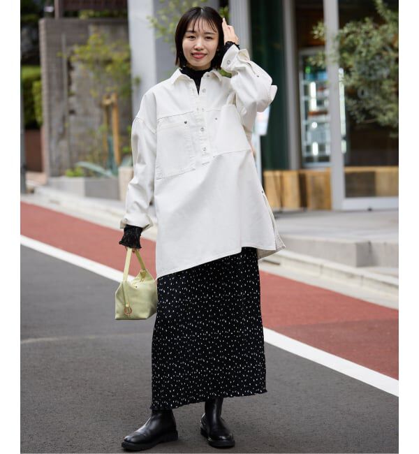 SLOBE IENA「LE DENIM フィールドオーバーチュニック」|シャツ・ブラウス|