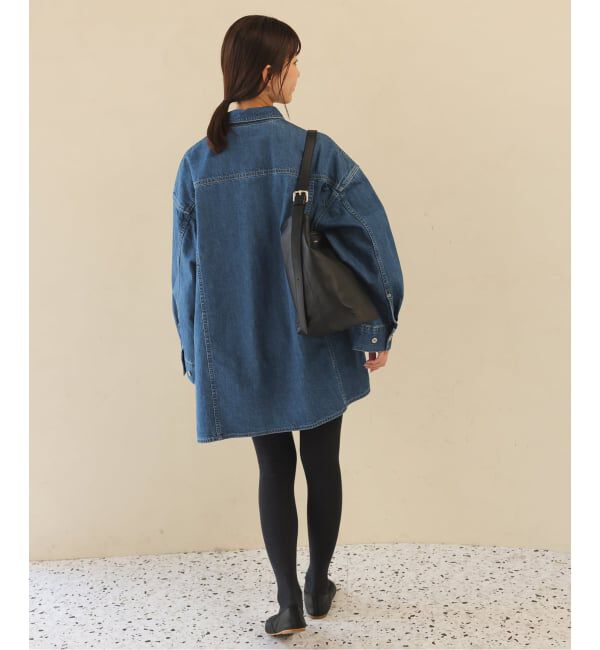 SLOBE IENA「LE DENIM フィールドオーバーチュニック」|シャツ・ブラウス|