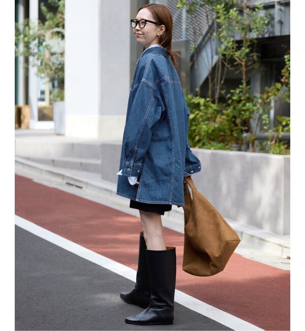 SLOBE IENA「LE DENIM フィールドオーバーチュニック」|シャツ・ブラウス|