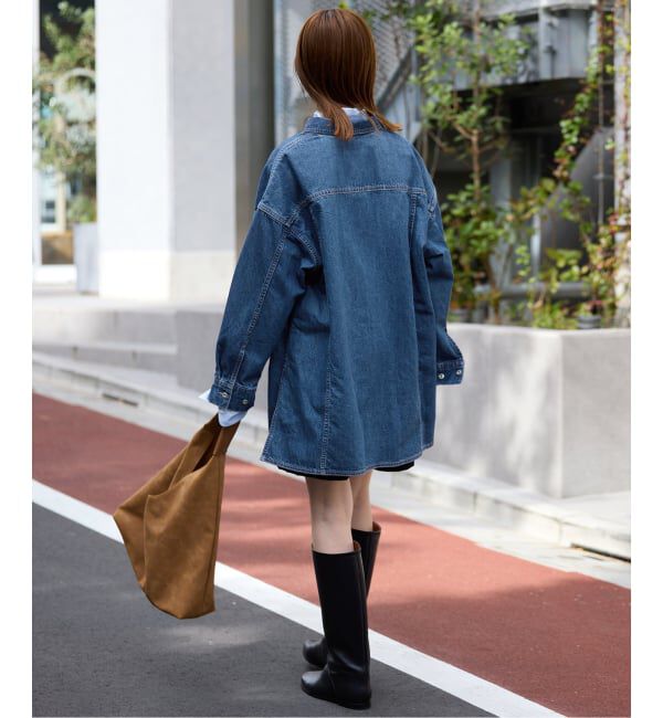 SLOBE IENA「LE DENIM フィールドオーバーチュニック」|シャツ・ブラウス|