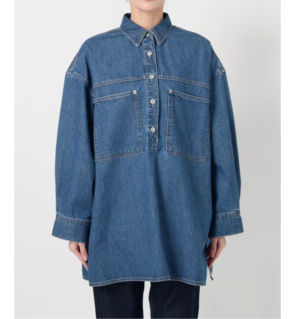 SLOBE IENA「LE DENIM フィールドオーバーチュニック」|シャツ・ブラウス|