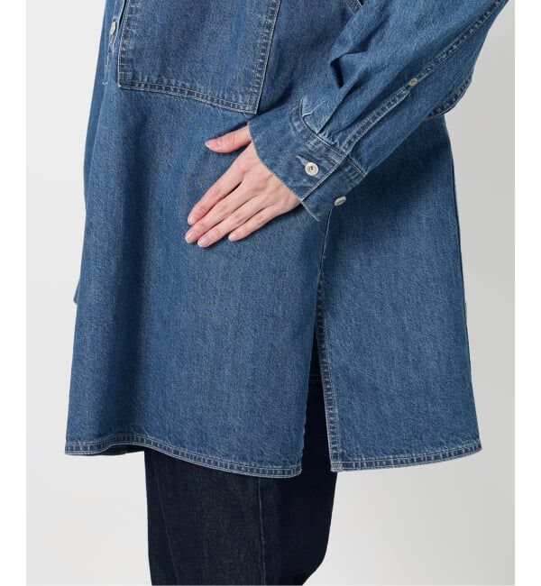 SLOBE IENA「LE DENIM フィールドオーバーチュニック」|シャツ・ブラウス|