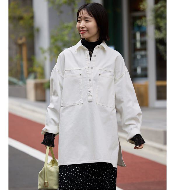 SLOBE IENA「LE DENIM フィールドオーバーチュニック」|シャツ・ブラウス|