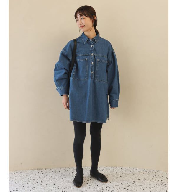 SLOBE IENA「LE DENIM フィールドオーバーチュニック」|シャツ・ブラウス|