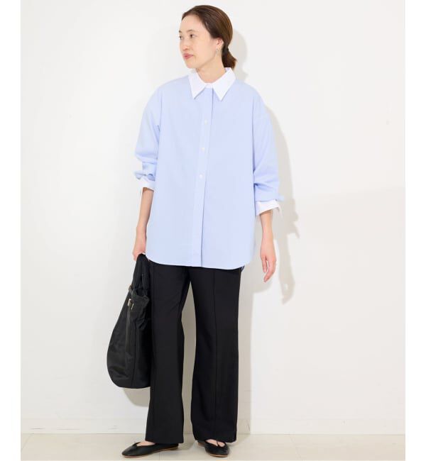 SLOBE IENA「カラーストライプオーバーシャツ」|シャツ・ブラウス|