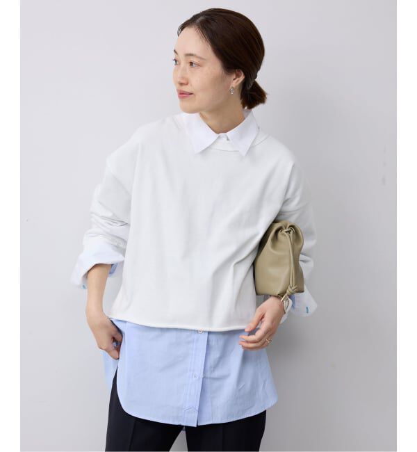 SLOBE IENA「カラーストライプオーバーシャツ」|シャツ・ブラウス|