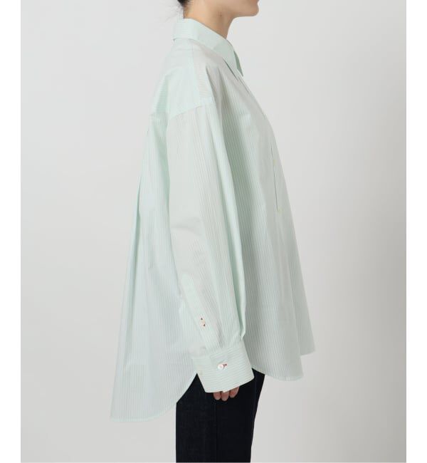 SLOBE IENA「カラーストライプオーバーシャツ」|シャツ・ブラウス|