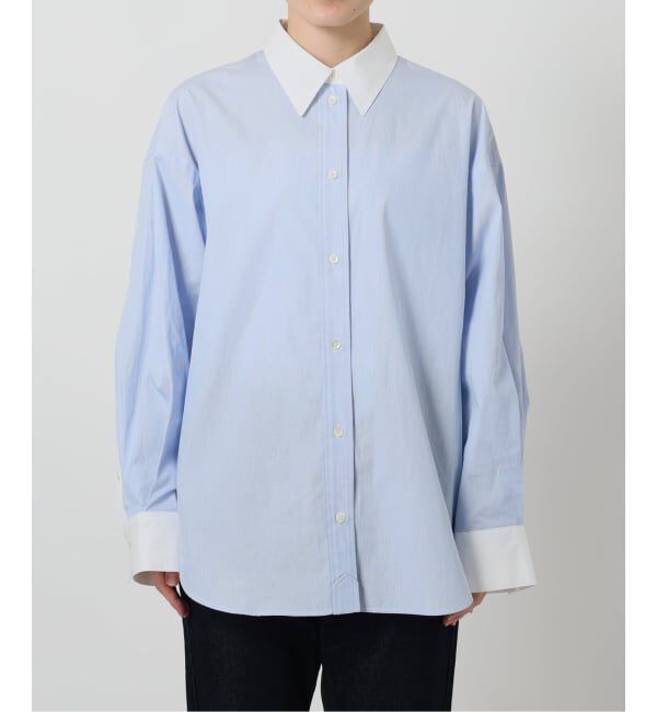 SLOBE IENA「カラーストライプオーバーシャツ」|シャツ・ブラウス|