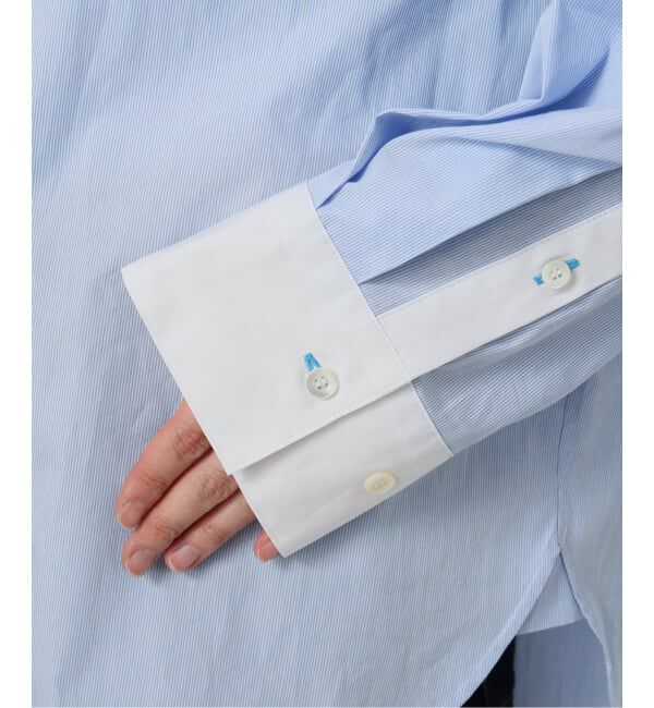 SLOBE IENA「カラーストライプオーバーシャツ」|シャツ・ブラウス|