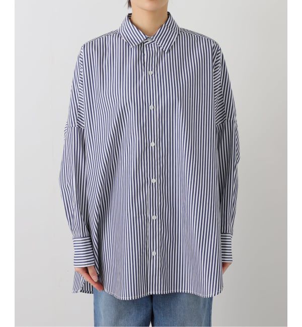 SLOBE IENA「オーバーサイズシャツ」|シャツ・ブラウス|ネイビー