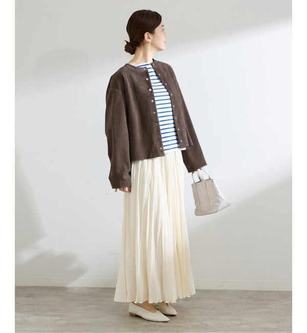 IENA「ラムスエードブルゾン」|ライダースジャケット|