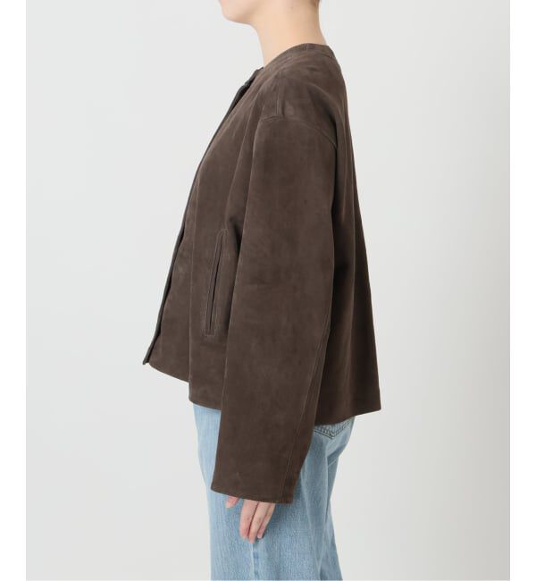 IENA「ラムスエードブルゾン」|ライダースジャケット|