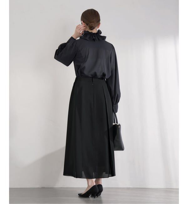 IENA「&NAVY シアーピンタックスカート」|スカート|