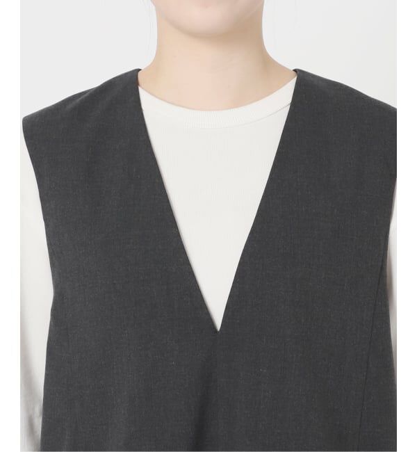 SLOBE IENA「《WEB限定/追加》TR Vネックジャンパースカート」|ワンピース|