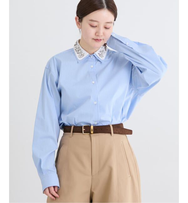 IENA「2wayビジュークレリックシャツ」|シャツ・ブラウス|