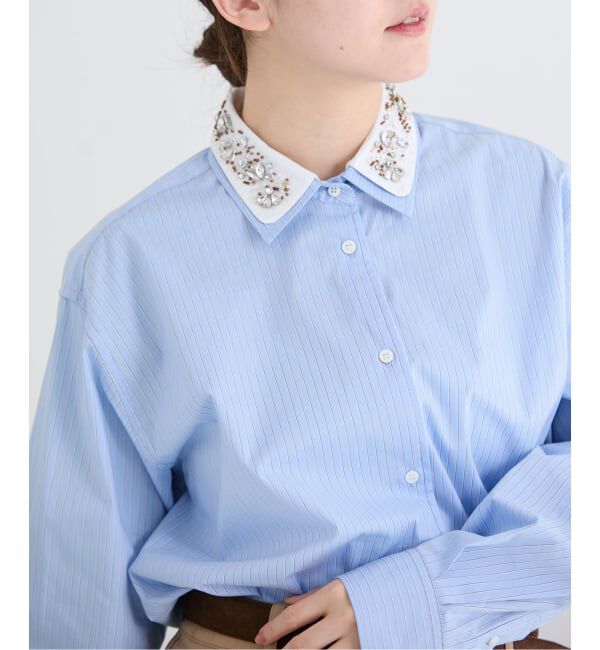 IENA「2wayビジュークレリックシャツ」|シャツ・ブラウス|