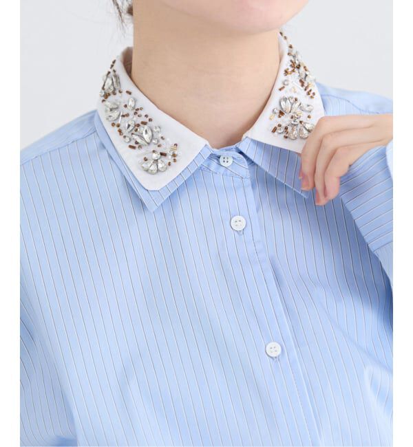 IENA「2wayビジュークレリックシャツ」|シャツ・ブラウス|