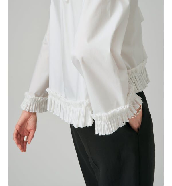 VERMEIL par iena「《予約》プリーツボウタイブラウス」|シャツ・ブラウス|