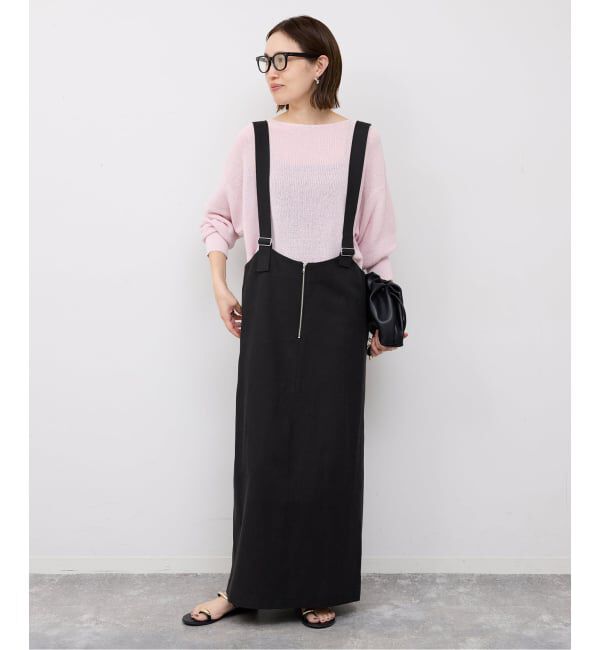 SLOBE IENA「《WEB限定/予約》アイラインフロントジップジャンパースカート」|ワンピース|