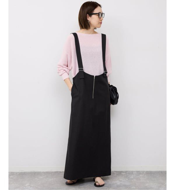 SLOBE IENA「《WEB限定/予約》アイラインフロントジップジャンパースカート」|ワンピース|