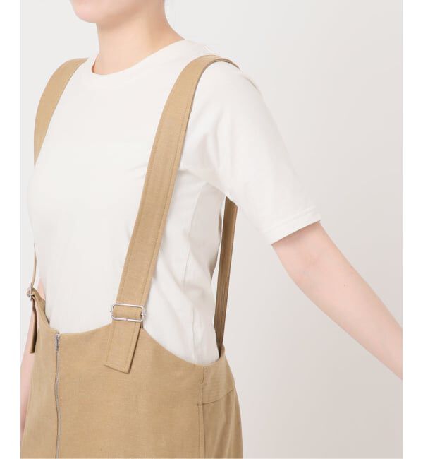 SLOBE IENA「《WEB限定/予約》アイラインフロントジップジャンパースカート」|ワンピース|