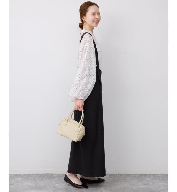 SLOBE IENA「《予約》ドットピンタックバルーンスリーブブラウス」|シャツ・ブラウス|