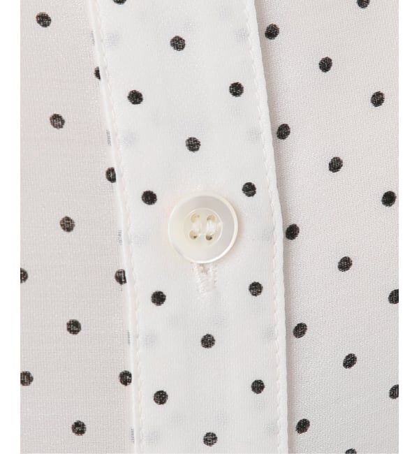 SLOBE IENA「《予約》ドットピンタックバルーンスリーブブラウス」|シャツ・ブラウス|