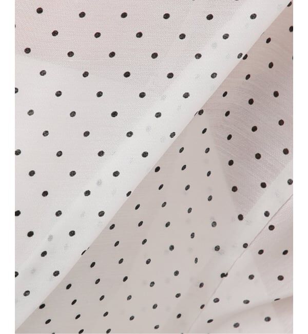 SLOBE IENA「《予約》ドットピンタックバルーンスリーブブラウス」|シャツ・ブラウス|