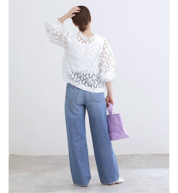 IENA「《予約》フラワー刺繍レース2WAYブラウス」|シャツ・ブラウス|