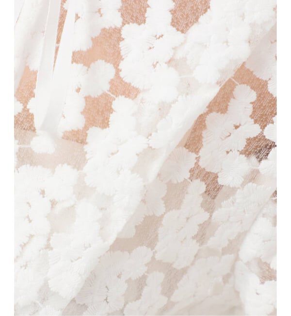 IENA「《予約》フラワー刺繍レース2WAYブラウス」|シャツ・ブラウス|