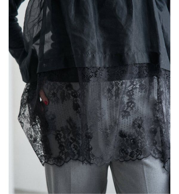 IENA「《追加2予約》Heriter/エリテ リバーレースキャミソール」|シャツ・ブラウス|