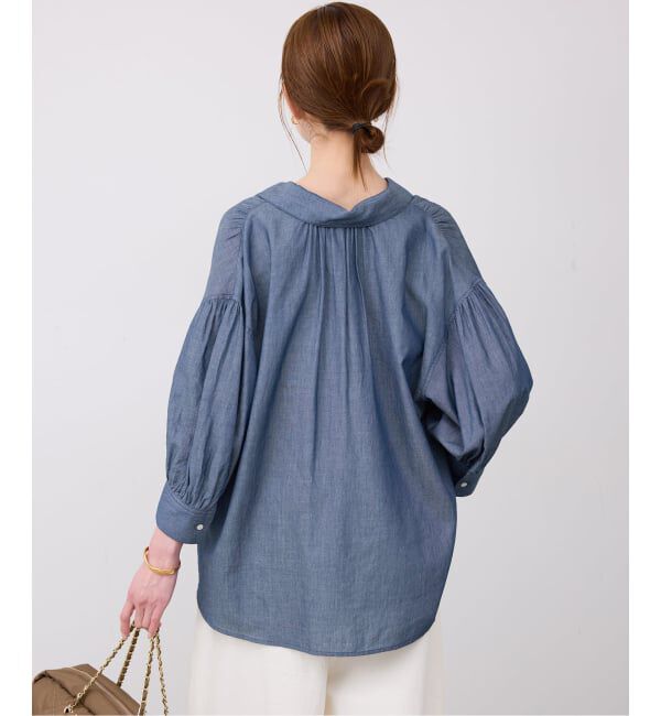 SLOBE IENA「《予約》2.3ozデニムシャツブラウス」|シャツ・ブラウス|