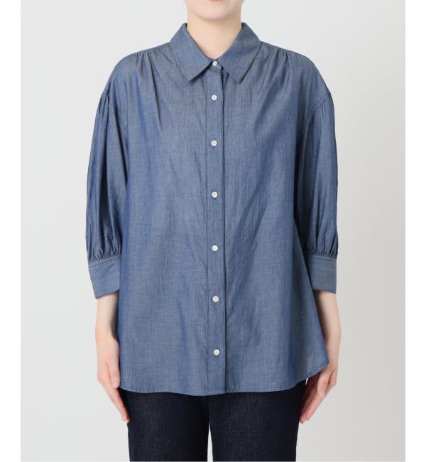 SLOBE IENA「《予約》2.3ozデニムシャツブラウス」|シャツ・ブラウス|