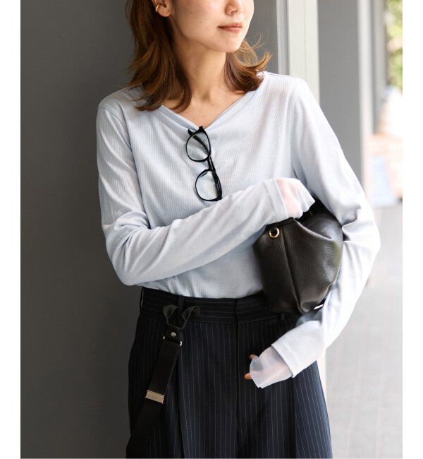 JOURNAL STANDARD relume「《追加/2枚セット》3WAYチュールレイヤードTシャツ」|Tシャツ・カットソー|サックスブルー