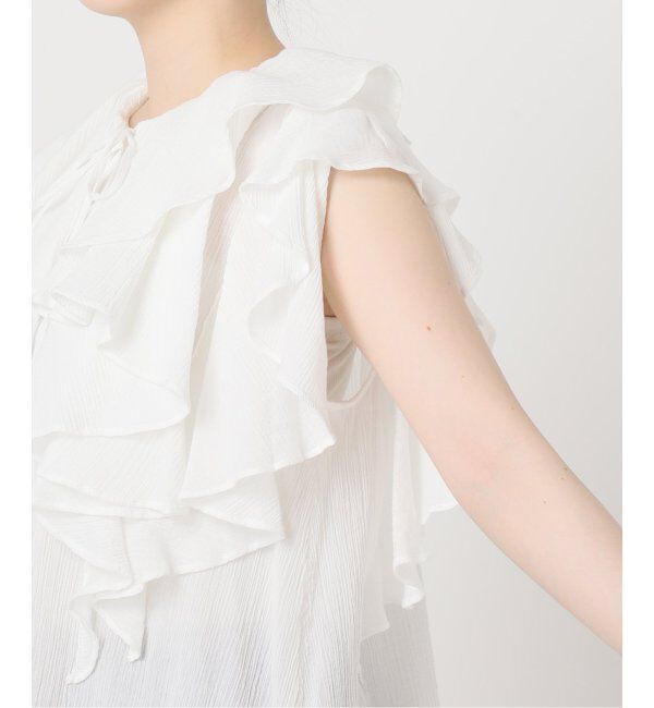JOURNAL STANDARD「ラッフルカラーコットンボイルブラウス」|シャツ・ブラウス|