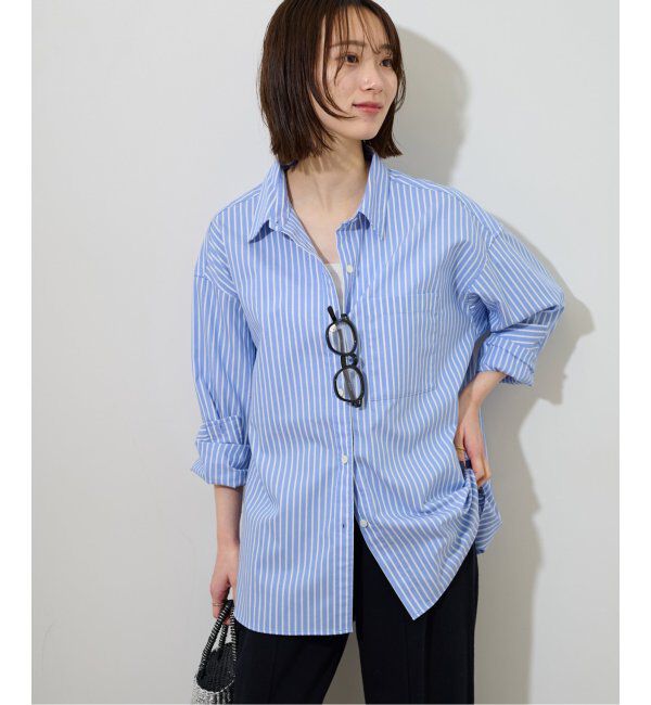JOURNAL STANDARD relume「《追加》オーバーサイズオックスフォードシャツ」|シャツ・ブラウス|ブルー A