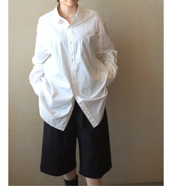 journal standard luxe「ハイカウントタイプライターPlainシャツ」|シャツ・ブラウス|ホワイト