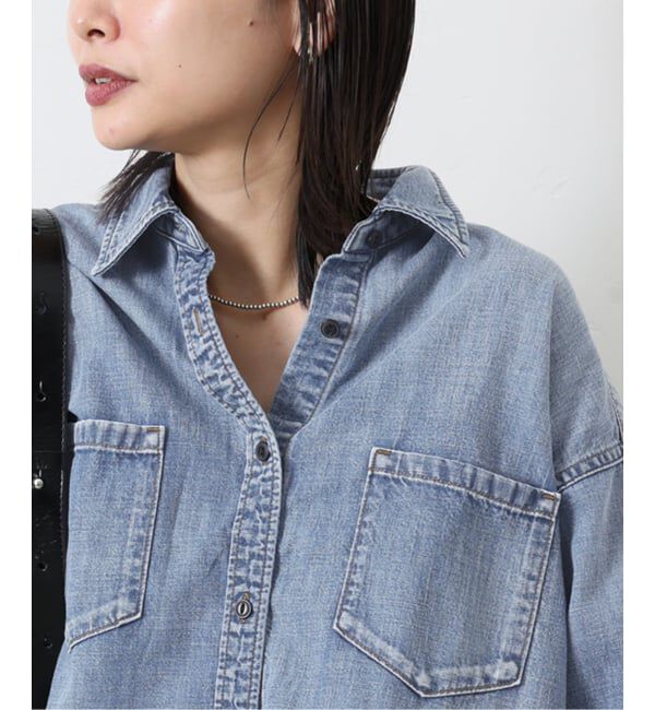 JOURNAL STANDARD「《追加4》ライトオンスデニムクロップドシャツ」|シャツ・ブラウス|