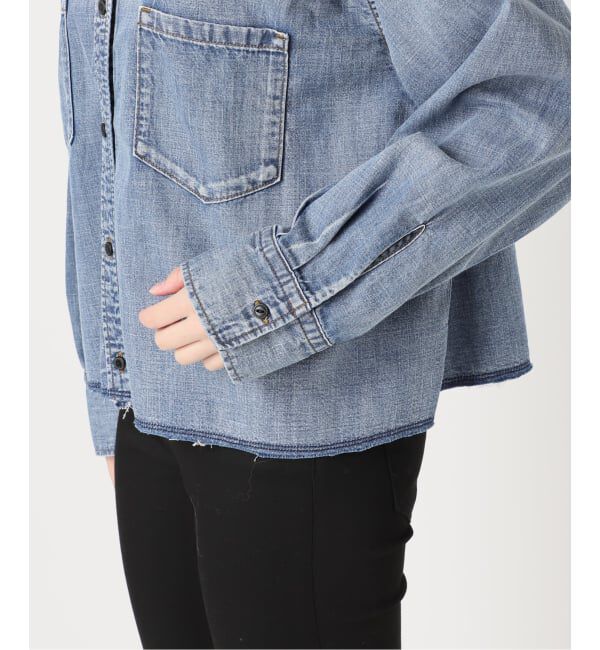 JOURNAL STANDARD「《追加4》ライトオンスデニムクロップドシャツ」|シャツ・ブラウス|