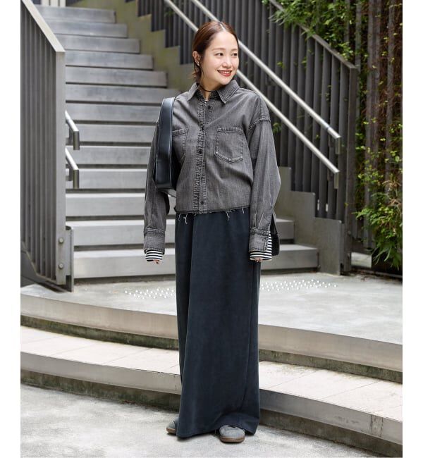 JOURNAL STANDARD「《追加4》ライトオンスデニムクロップドシャツ」|シャツ・ブラウス|