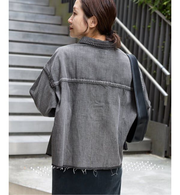 JOURNAL STANDARD「《追加4》ライトオンスデニムクロップドシャツ」|シャツ・ブラウス|