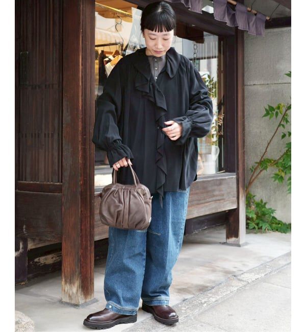journal standard luxe「Cu/Rローン フリルパフブラウス」|シャツ・ブラウス|